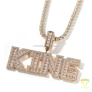 จี้ตัวอักษร CEO สุดหรู ประดับเพชร VVS มอยส์ซาไนต์ เงินแท้ 925  แบบ Iced Out สไตล์แร็ปเปอร์ ฮิปฮอป - Product Image 3
