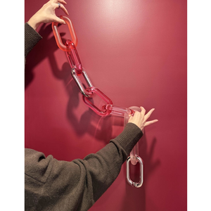 Décoration murale artistique moderne en résine faite à la main, chaîne verticale suspendue, pour anniversaire, Diwali, mariage - Cadeau de décoration intérieure - Product Image 3