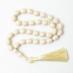 Subha 99 Perles de prière Tasbih Misbaha tissées à la main, peintes à la main, faites à la main, culte quotidien arabe, cadeau islamique, résine - Product Image 1
