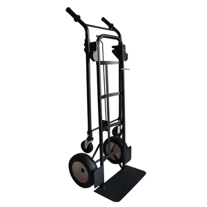 Wholesale Heavy Duty Multi Function Stair Climbing Cargo Trolley Matte Black Powder Coated Steel for Garage Workshop Use - Product Image 1