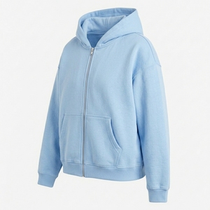 Sudadera con capucha y cremallera personalizada para hombre, de primera calidad, con logotipo personalizado, fabricante OEM ODM y proveedor mayorista - Product Image 3