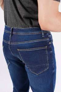 กางเกงยีนส์ผู้ชายทรงสกินนี่ทันสมัย ขายส่ง กางเกงยีนส์ทรงสลิมฟิต ดีไซน์เนอร์ผ้ายีนส์ยืด สีน้ำเงินและสีดำ กางเกงยีนส์ผู้ชายแบบฟอก - Product Image 4