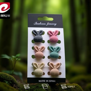 Mnj Fashion Jewelry Fermagli per capelli a forma di coniglio 10 pezzi Made In China Rif. 07307 - Product Image 3