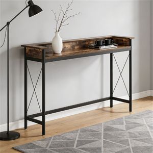 โต๊ะคอนโซลพร้อมปลั๊กไฟและพอร์ต USB สำหรับใช้เป็นโต๊ะโซฟา โต๊ะบาร์ หรือโต๊ะกาแฟ - Product Image 2