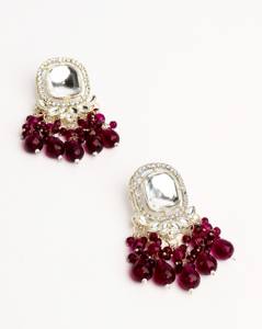 Pendientes de lujo con cuentas de colores pastel, hechos a mano, de aleación de zinc, chapados en oro tradicional, joyería étnica para bodas, para mujer - Product Image 3