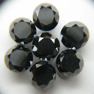 Diamantes negros redondos naturales de corte brillante Fabricante de joyas de diamantes naturales al por mayor Diamante Negro real de corte redondo Suelto - Product Image 2