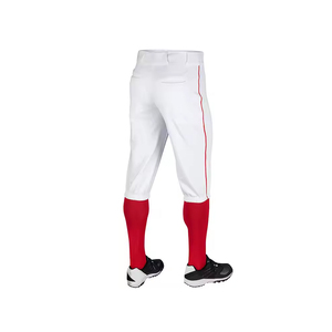 Vêtements de sport respirants, confortables, durables et à séchage rapide, imprimés de couleurs vives, personnalisés, avec un bas à rayures fines, style baseball. - Product Image 3