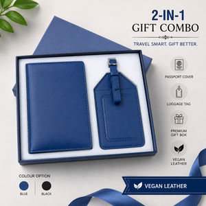 Vegan Leather <b>Wallet</b> and <b>Metal</b> Ballpoint Pen Gift Set with Printing Premium Unisex Business Gift Combo in Presentation Box - Product Image 6