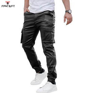 Pantalones Casuales de Hombre, Nuevos, a la Moda, de PU, Cuero Sintético, Impermeables, Ecológicos, Rectos, Venta al Por Mayor OEM - Product Image 1