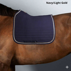 BRAND ZONE Tapis de selle polyvalent personnalisé confortable pour dressage et équitation anglaise, en velours avec rembourrage en mousse de polyester - Product Image 2