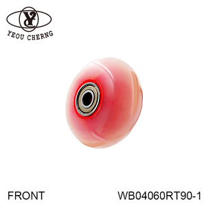 อุปกรณ์กีฬา ล้อ PU แบบหนาพิเศษ ขนาด 60x24 มม. แกน PP - Product Image 1