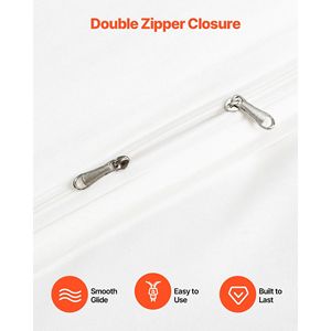 Set Copripiumino King Size 100% Cotone, Set Biancheria da Letto 3 Pezzi con 1 Copripiumino 104 X 90 e 2 Federe 20 X 36 Pollici - Product Image 5