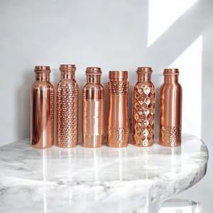 Trending Design Pure <b>Copper</b> Water <b>Bottles</b> Wholesale Stainless Steel High Quality <b>Copper</b> Horn Thermos - Product Image 2