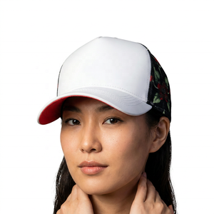 Unisex Trucker Cap <b>White</b> Mesh Character Print Adjustable Back Casual Spring Summer 6-Panel <b>Hat</b> - Product Image 2