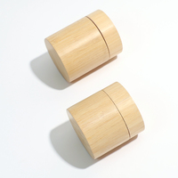 Vente en gros directe usine Xinte – Pot en verre coloré écologique personnalisé avec bouchon à vis en bambou naturel à sécurité enfant pour crème de soin en vrac