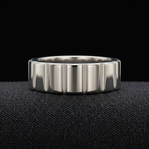 Bague en or blanc 10 carats de luxe avec diamant certifié IGI, bijoux fins classiques et élégants pour mariage, anniversaire et occasions spéciales - Product Image 4