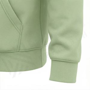 Sweat à capuche court unisexe pour homme, 100% coton épais, brodé, streetwear, hiver, surdimensionné, couleur personnalisée, haute qualité - Product Image 6