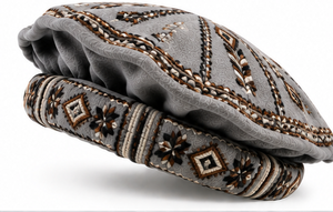 Wholesale <b>Man</b> Afghan Caps Dark Grey <b>Wool</b> Pakol Traditional Chitrali Winter <b>Hat</b> Soft Folded Brim Warm Headwear <b>Man</b> Afghan Caps - Product Image 4