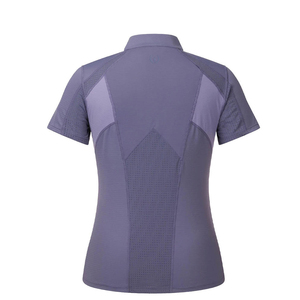 Chemises d'équitation respirantes à demi-zip, prix de gros, design et logo personnalisés, manches courtes - Product Image 2