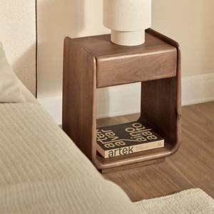 Mesita de noche rectangular Vandana Arion Astra con cajón 40x30 cm en madera Tinsley - Product Image 1