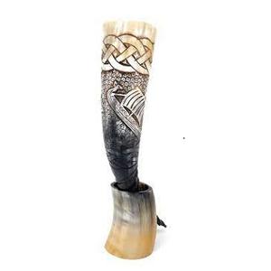 Top Selling New Carved Design of Viking <b>Drinking</b> <b>Horn</b> with Logo Authentic Food Safe No Leaks Norse Viking <b>Drinking</b> <b>Horn</b> Beer - Product Image 1