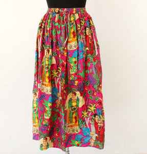 Robe longue d'été en coton respirant à imprimé floral tigre, style poncho de plage, robe de demoiselle d'honneur, imprimé jungle naturel - Product Image 1