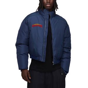 Custom Logo Men's Puffer <b>Jackets</b> With Removable <b>Hood</b> Winter Puff <b>Jacket</b> Outdoor Soft <b>Padded</b> Zipper Closure <b>Jackets</b> for Men - Product Image 1