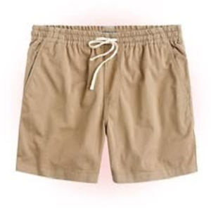 Shorts Bermuda Homme Rose Uni en Polyester Oxford, Taille Mi-Haute Élastique, Style Décontracté, Séchage Rapide, Logo Avant - Product Image 4