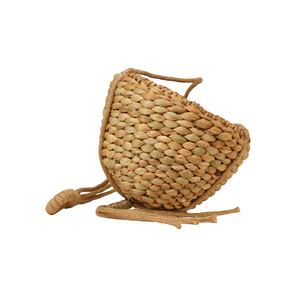 Eco-Friendly Tri-Material Water Hyacinth Seagrass & Jute Hanging Planter Basket Bowl Shaped Flower <b>Pot</b> <b>Holder</b> Wholesale - Product Image 3