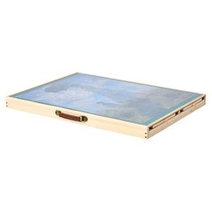 Portable 1500 Piece Jigsaw Puzzle <b>Table</b> with <b>Folding</b> Legs 4 Drawers Cover 34x25 Wooden Board Felt Surface Accessory - Product Image 2