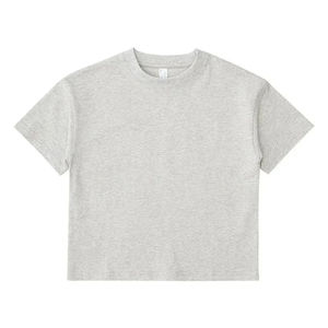 High-End Knitted Oversized Short Sleeve Cotton <b>T</b>-<b>Shirt</b> Custom Neck Advertising Workwear Cultural <b>Shirt</b> Logo Printing - Product Image 4