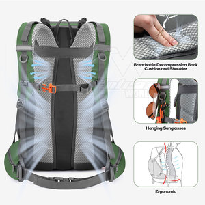 Hiking Bag With Spacious Storage And Adjustable Shoulder Straps For Outdoor Adventures And Travel - Product Image 4