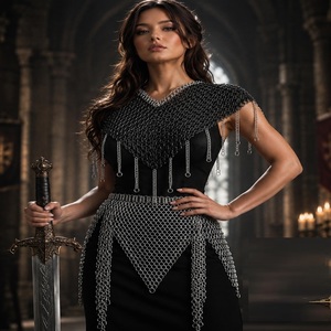 Ensemble d'armure céleste en acier Renfaire |   Costume de cosplay de guerrier |   Tenue d'armure fantastique - Product Image 1