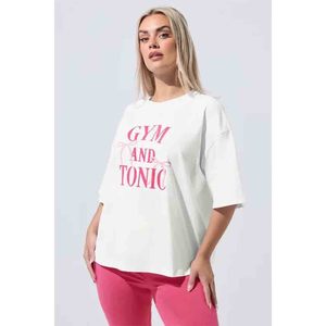 Camiseta holgada con estampado 'Gym and Tonic' - Product Image 6