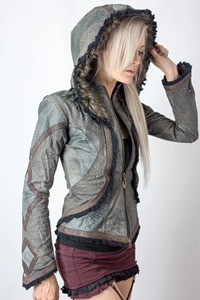 Veste en cuir de luxe à motif python pour femme, en cuir de vache véritable, collection mode, service OEM ODM, échantillons disponibles en gros - Product Image 6