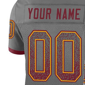 Camiseta de Fútbol Americano Moderna al Por Mayor, de Manga Corta, Transpirable, para Adultos, con Nombre y Logotipo del Equipo - Product Image 3