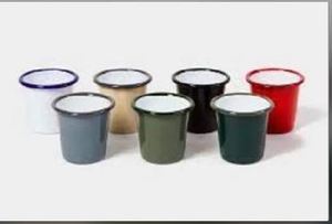 Hand Painted Classic Enamelware Tumblers with Gift <b>Box</b> Packaging Dishwasher Safe for Home & Gift Use - Product Image 4