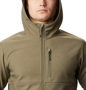 Custom Men Softshell Jacket with Fleece Lined Waterproof Windproof Lightweight Outerwear Full Zip - Product Image 3