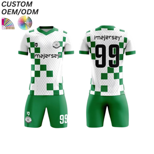 Ensemble d'uniformes d'entraînement de football, maillot de sublimation 100% polyester, séchage rapide, respirant, support OEM ODM pour la vente en gros - Product Image 1