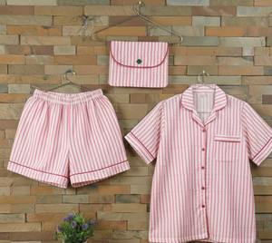 Conjunto de Pijama de Algodón Estampado a Mano con Mangas Largas y Diseño Floral, Ropa de Dormir Suave y Lisa para Mujer, Ropa de Dormir de Verano con Ribete Blanco Estilo Boho - Product Image 5