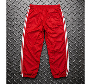 High Quality Custom Nylon Baggy <b>Trousers</b> for Men Breathable Unisex Streetwear <b>Drawstring</b> Plus Size Pants with 3D Embroidery - Product Image 4