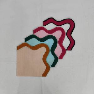 ชุดของขวัญวันพ่อชุดผ้าเช็ดปากปักผ้าลินินลายหอยพัดคู่และผ้าลินินลายคลื่น - Product Image 5