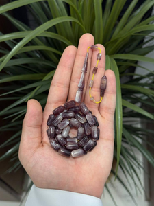 Rosario Islámico de Resina Hecho a Mano, Ecológico y de Lujo, Tasbeeh Musulmán, Regalo Religioso para Festividades - Product Image 6