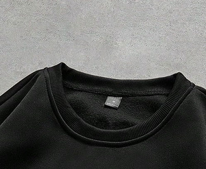 Sweat-shirt à capuche ample de haute qualité 100% coton avec des motifs imprimés en relief personnalisés, sweat-shirts d'hiver - Product Image 4