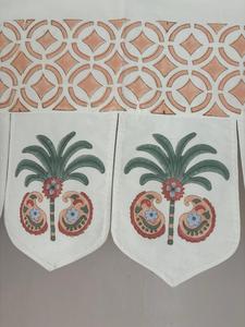 Tapiz de pared de tela bohemia con estampado de palmeras y paisley, banderines de algodón impresos a mano, decoración para el hogar, sala de estar, colgante de 3 metros de largo - Product Image 3