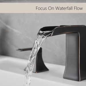 Rubinetto da Bagno ORB a 3 Fori con Scarico a Scomparsa, Maniglia a Doppia Leva, Finitura ORB - Product Image 5