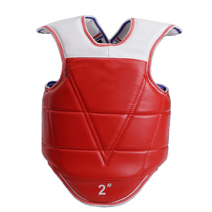 Protège-poitrine en cuir PU de qualité supérieure pour arts martiaux, Muay Thai et Taekwondo, disponible en faible quantité minimale de commande (MOQ) - Product Image 1