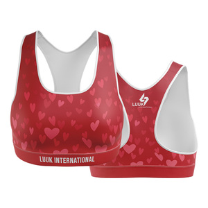 Soutien-gorge de sport personnalisé avec impression par sublimation, vêtements de sport pour femmes, yoga, fitness, activewear, évacuation de l'humidité, fournisseur en gros OEM ODM - Product Image 3