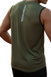 Custom Logo Premium Quality Jersey Polyester Mesh <b>Sleeveless</b> <b>T</b>-<b>Shirt</b> Blank Solid Digital Printing Men's O-Neck Casual Knitted - Product Image 3