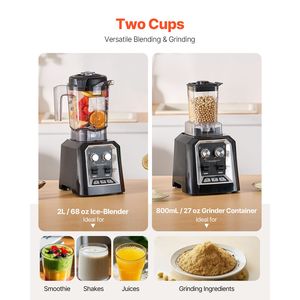 Robot da Cucina Multifunzione Professionale da 68 oz (2L) con Motore Potente da 1400W e Opzioni di Ricarica (Spina UK/US) - Product Image 4